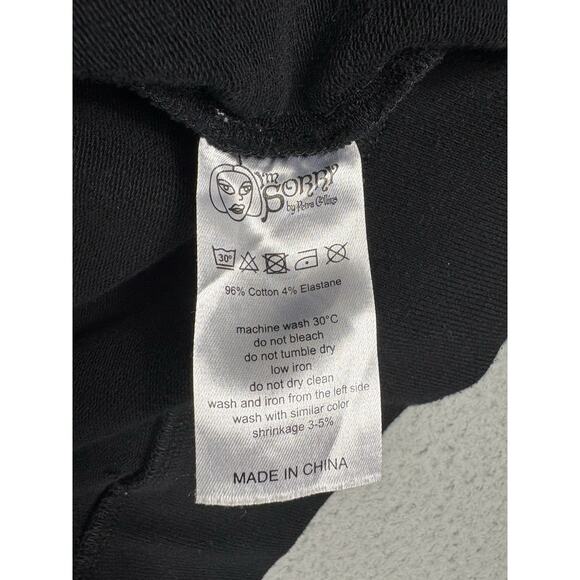 I’m Sorry By Petra Collins Jacket Women’s Medium Black Cropped Elbow Hearts - Picture 10 of 12